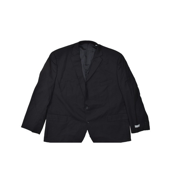 NEW Michael Kors Men's Black 100% Wool Blazer Regular Size 52R 2-Button - Picture 1 of 8